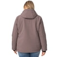 thumbnail image 3 of Free Country Women's Plus Size FreeCycle® Thermo Super Softshell® II Jacket Driftwood 3X, 3 of 3