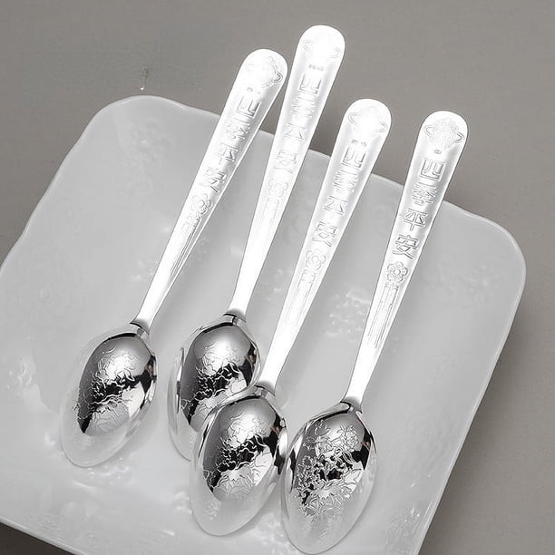 シルバー（ S I L V E R）スプーン（25g） Wollet 999 Sterling Silver Spoon,25g, 14*2.6cm, Baby Full Moon