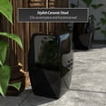 thumbnail image 6 of Oriental Furniture 18" Solid Black Square Porcelain Garden Stool, 6 of 7