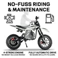 thumbnail image 3 of SYX MOTO TrailBlazer 40cc 4-Stroke Kids Gas Mini Dirt Bike, Automatic Off-Road Pit Bike for Beginners, Black, 3 of 4