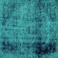 thumbnail image 1 of Ahgly Company Indoor Square Abstract Turquoise Blue Modern Area Rugs, 8' Square, 1 of 4