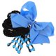thumbnail image 2 of Ponytail Hair Piece with Braid Extension, Beads and Bow Decoration, Versatile Hair Accessory for Parties, School, Everyday Use, Light Blue Transparent, 2 of 4