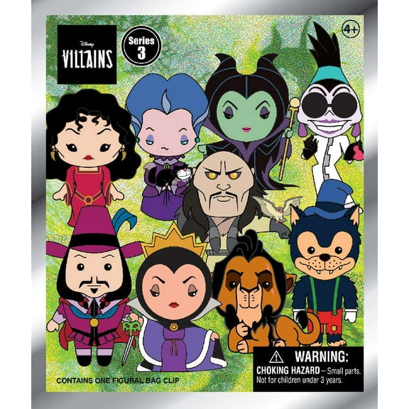 3D Figural Keyring Disney Villains Series 3 Mystery Pack