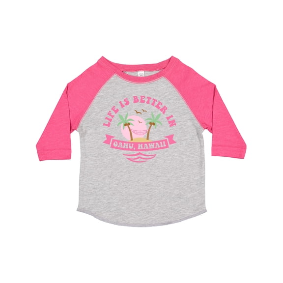 Inktastic Life's Better In Oahu Girls Toddler T-Shirt
