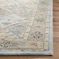 thumbnail image 6 of SAFAVIEH Heritage Abbey Traditional Wool Area Rug, Light Blue/Light Brown, 4'6" x 6'6" Oval, 6 of 9