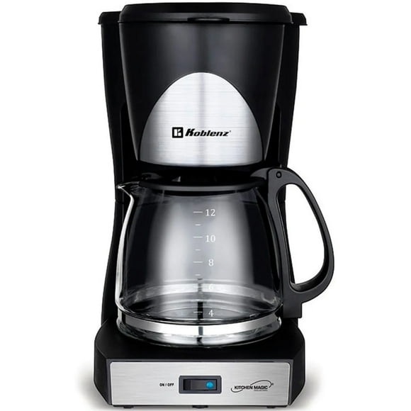 CAFETERA 12 TAZAS COLOR NEGRO MARCA KOBLENZ KOBLENZ CKM-212 IN/