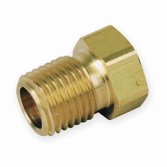 Reducing Bushing Brass Pipe Fitting, 1/4 in Male NPT X 1/8 in Female NPT