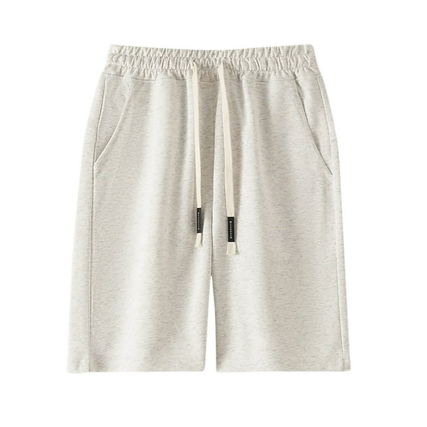pstuiky Pantalones cortos cargo para hombre, Pantalones cortos de verano para hombre, informales y cómodos, con bolsillo y cintura elástica y cordón ajustable. Pantalones cortos cargo