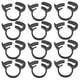 thumbnail image 1 of Uxcell 12-Pack Abrazaderas de Manguera de Nylon de Doble Agarre 1/2" 12.3-13.3mmmm Negro, 1 of 1