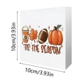 thumbnail image 3 of SLYNSHome Fall Harvest Wooden Box Sign,Pumpkin Maple Leaf Bat Printed Tabletop Block Ornament For Mantel Shelf Coffee Table Indoor Thanksgiving Halloween Seasonal Decor, 3 of 6