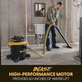 thumbnail image 3 of Vacmaster Professional Beast Series 12-Gallon 5.5 Peak HP Wet/Dry Vacuum- VJH1211PF 0205, 3 of 9