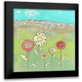 thumbnail image 1 of Ogren, Sarah 12x12 Black Modern Framed Museum Art Print Titled - 5 More Flowers, 1 of 5
