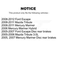thumbnail image 2 of CMX Front Disc Brake Rotors Pair for Car Ford Escape Mazda Tribute Mercury Mariner K8-100165, 2 of 8