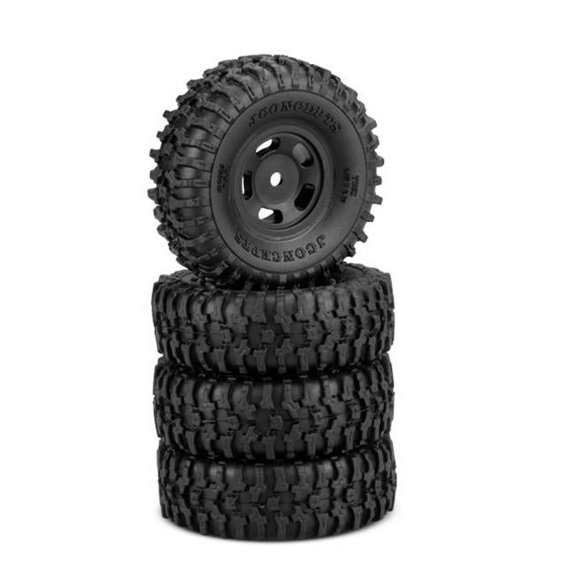 JConcepts 4023-35911 Tusk Tire Gold Cmpnd Blk #3431B Glide5 wheel 2 SCX24
