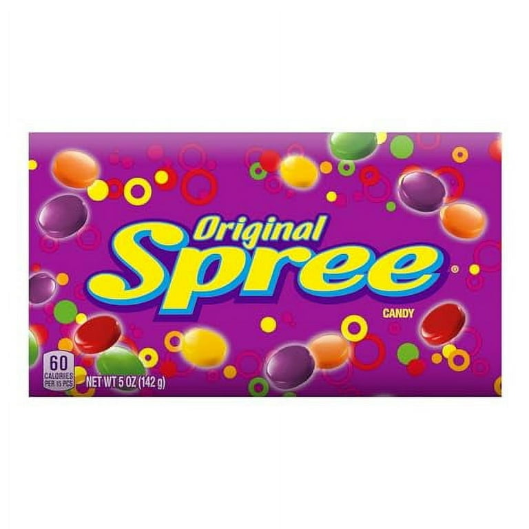 Wonka Spree Original Hard Candy, 5 Ounce Theater Candy Boxes