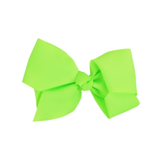 Motique Accessories 8 Inch Grosgrain Bow for Women and Girls (Neon Green)