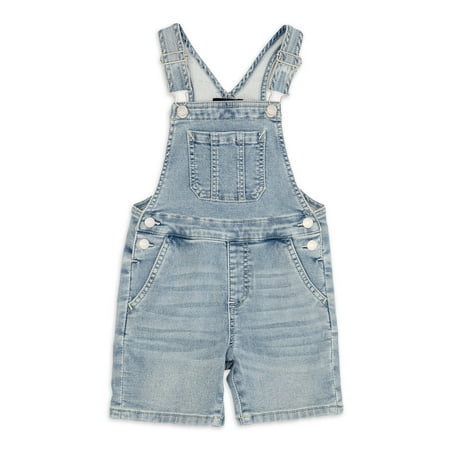 

Jordache Baby and Toddler Boy Knit Denim Shortall 12 Months-5T
