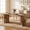 Light Brown, variant on Fnova 63" Rectangular Modern Dining Table, Wooden Modern Kitchen Table for 6 People for Dining Room, Warm Brown (Chairs Not Included)