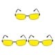 thumbnail image 2 of Qarigey Classic Driving matal mens Gafas de sol Lentes amarillas Type1 NO1, 2 of 6