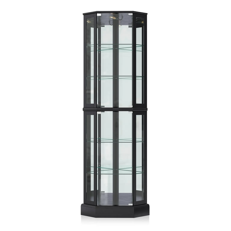 Liquor display cheap cabinet with lock