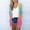 Pink, variant on Amidoa Long Cardigans for Women Open Front Blue Long Sleeve Fashion Gradient Color Cardigans Womens Cardigan Sweaters L