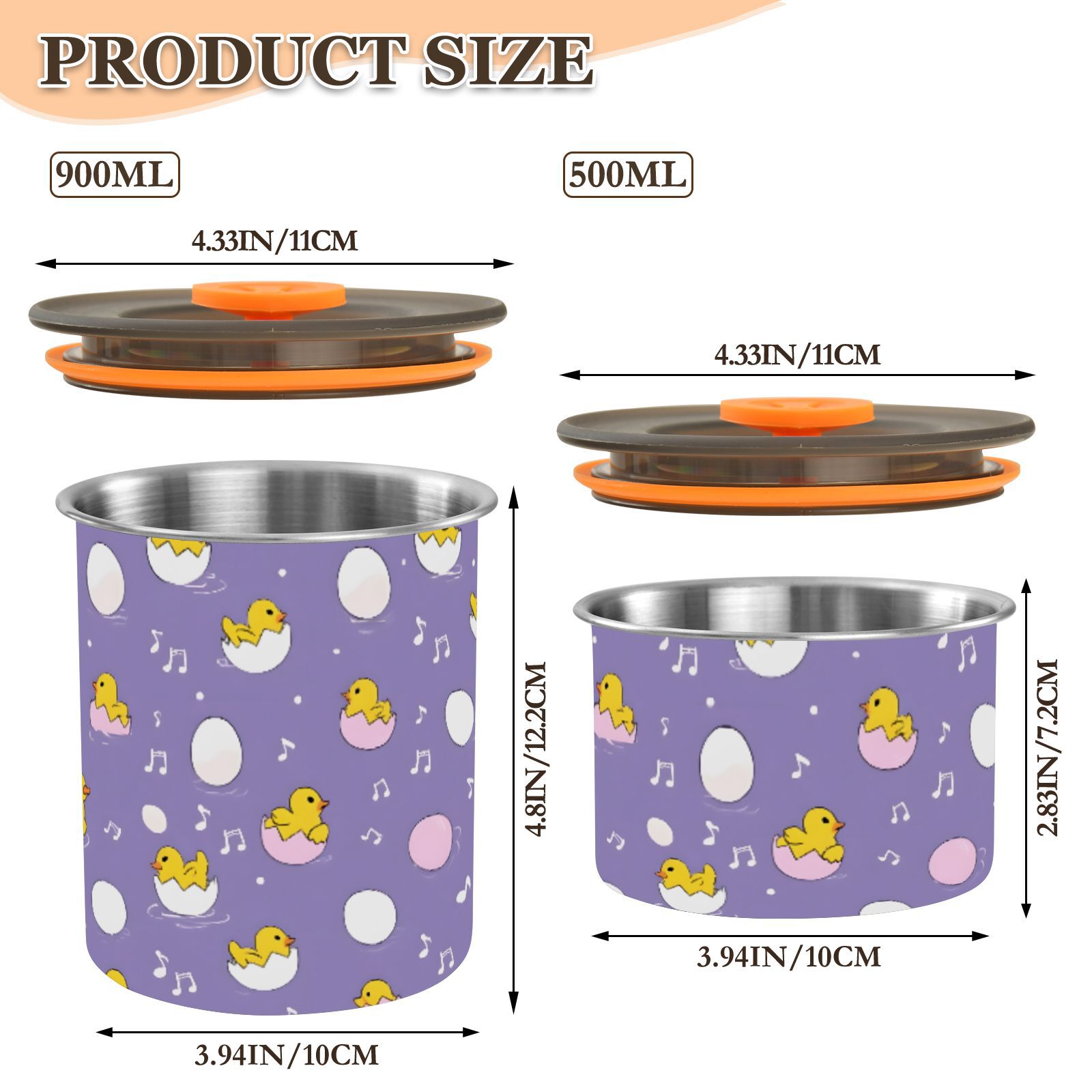 Duck Eggshell Airtight Coffee Bean Canister 30oz Food Storage Containers with Lids For Gournd, Tea, Sugar, Flour, Rice, Cereal, Candy Cookie Jar
