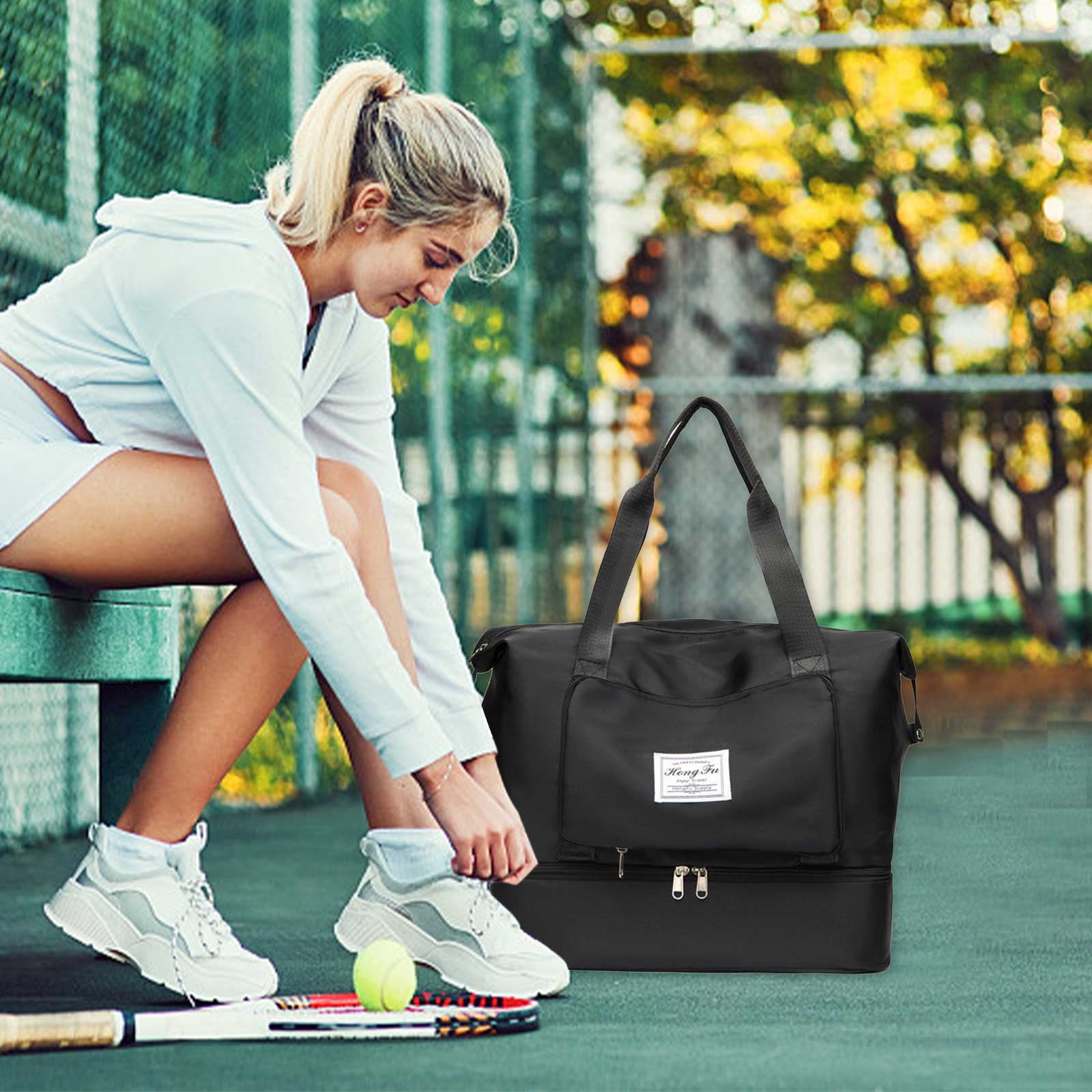 Bag with separate shoe compartment new arrivals