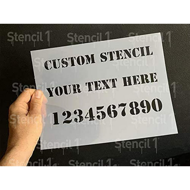 Custom Stencils, Durable, Reusable Mylar Stencils