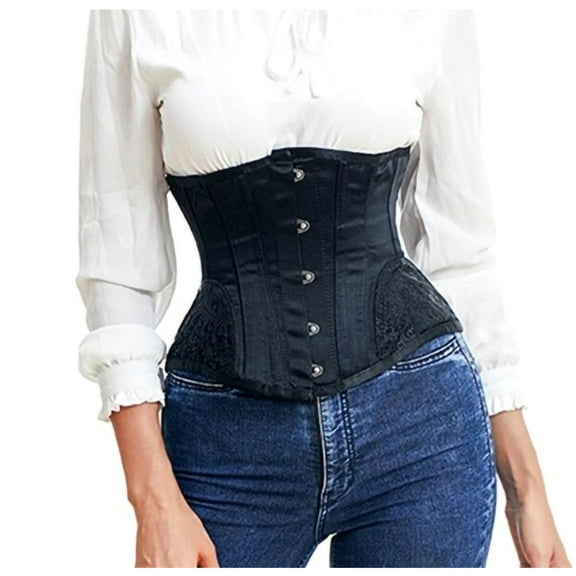 AOOCHASLIY Shapewear for Women Women's Court Corset Body Shaping Clothes Shapeware Gothic Retro Girdle With Straps And Chest Support