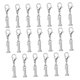 thumbnail image 5 of unbranded 20Pcs DIY Charm Pendant Silver Alloy Elegant Pendant Charm for Keychain and Jewelry Projects, 5 of 8