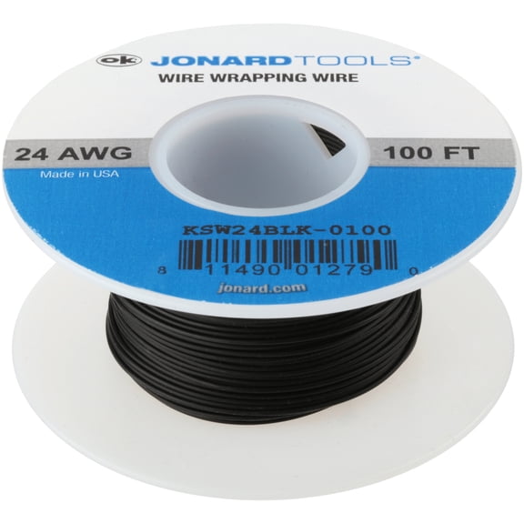 Jonard Tools KSW24BLK-0100, Wire 24 AWG Black 100 Ft CSW