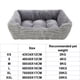 thumbnail image 4 of Pet Cat Dog Bed Cushion Square Soft Plush Kennel Dog Bed for Small Medium Dogs Cat Puppy Accessories Pet Sleep House Waterproof ShopWise Round, 4 of 10