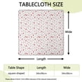 thumbnail image 2 of Red Christmas Tree Pattern Square Fitted Tablecloth with Elastic Edge,Square Table Cover,Washable Elastic Table Cover for Home Kitchen Party Decor 34"x34", 2 of 6
