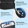 thumbnail image 4 of Postuois Foldable Travel Wheelchair with Telescopic Handle, 20" Wide Seat Carbon Steel Transport Chair, 12" Rear Wheels, 265lbs Capacity for Adults Seniors — Fits in Car Trunk, 4 of 9