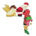 thumbnail image 2 of Christmas Door Frame Decorations Wooden Santa Claus Elk Gift Table Decor, 2 of 2