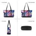 thumbnail image 6 of FORMRS Canvas Laptop Tote Bag for Women with 15.6" Computer Compartments Shoulder Handbag, Colorful Art Flowers, 6 of 7