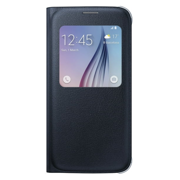 Samsung Officiel S Vue Couverture pour Galaxy S6 - Bleu Foncé (EF-CG920PBE)