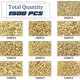 thumbnail image 2 of 1500pcs 10 Styles Gold Beads Assorted Jewelry Making Loose Beads For Diy Bracelet Necklace Earring, 2 of 3