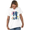 thumbnail image 5 of Lovely Roses Floral Cute Romantic Women's Graphic T Shirt Tees Brisco Brands X, 5 of 5