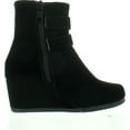 thumbnail image 2 of LINK PEGGY-90K Children Girl's Wedge Heel Double Straps High Top Ankle Booties, 2 of 4