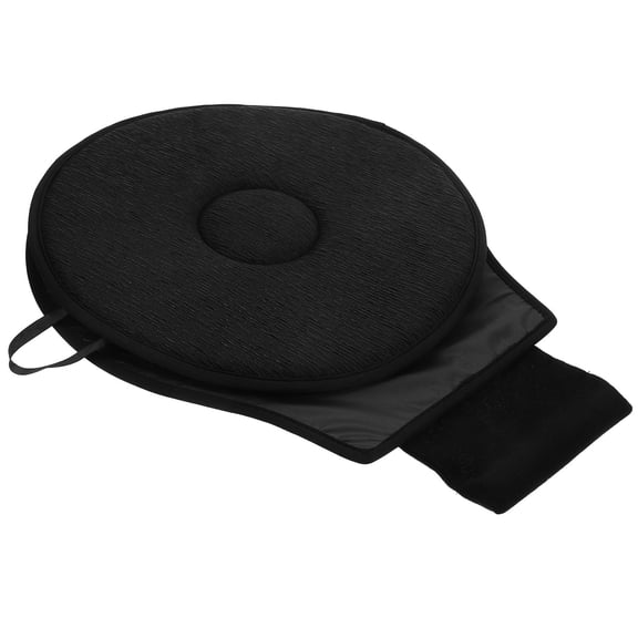 COOPHYA Ergonomic Black Swivel Seat Cushion for Car with Portable Comfortable Memory Foam Padding