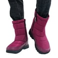 thumbnail image 3 of Yindaity Snow Boots For Women Black Boots Women Shoes Women Boots for Outdoor Travel Holiday(Red,6.5), 3 of 6