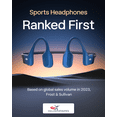 thumbnail image 2 of SHOKZ OpenRun Bone USB-C Charging Conduction Waterproof Bluetooth Headphones for Sports with Cooling Wristband (Blue), 2 of 4