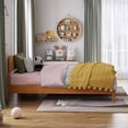 thumbnail image 6 of AFI Florence Twin Solid Wood Low Profile Platform Bed, Light Toffee, 6 of 14