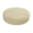 thumbnail image 2 of Funda elástica para taburete Macarena de poliéster 28-38 cm Redondo beige, 2 of 8