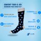 thumbnail image 4 of Calcetines para hombre de vestir. Hechos de algodón. Azul #1.  6 pares, 4 of 7