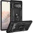 thumbnail image 1 of [PST] Google Pixel 6 (6.4") 2021 Kickstand Rotating Ring Case, Heavy Duty Drop Protection Hybrid Shock Absorption Rugged Hard Phone Case Cover, 1 of 4