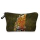 thumbnail image 1 of Neceser de viaje para mujer, bolsa de cosméticos personalizable a la moda, lágrimas y bolsas de maquillaje con estampado de pintura al óleo de Gustav Klimt, informal qiuyongming unisex, 1 of 2