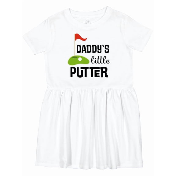 Inktastic Daddy Little Putter Mini Golf Girls Toddler Dress