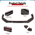 thumbnail image 4 of Ikon Motorsports Carbon Fiber Front Bumper Lip Fits 2015-2021 Subaru WRX & WRX STI, CS Style Front Lower Spoiler Air Dam Chin Splitter 3PCS, 4 of 8